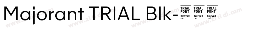 Majorant TRIAL Blk字体转换